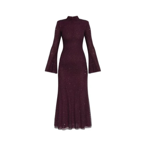 Sequin Embellished Long Sleeve Gown