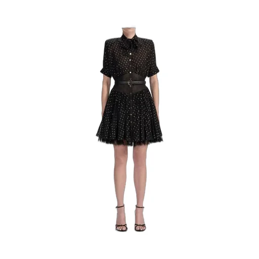 Polka Dot Dress With Belt