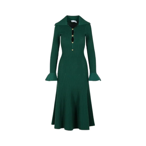Ribbed Knit Midi Dress