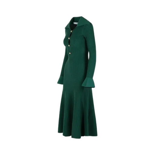 Ribbed Knit Midi Dress