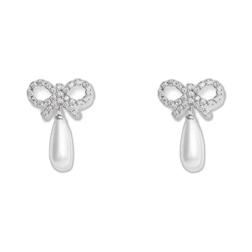 Bow Pearl Earrings