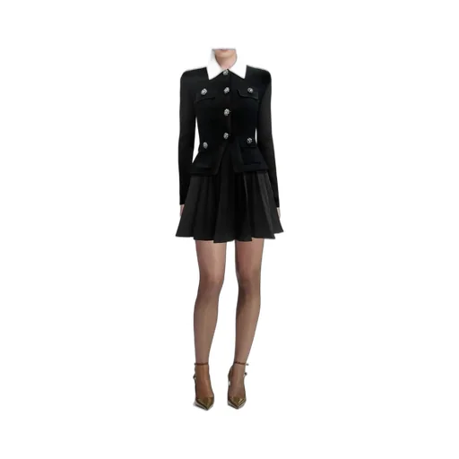 Button-Up Blazer Dress