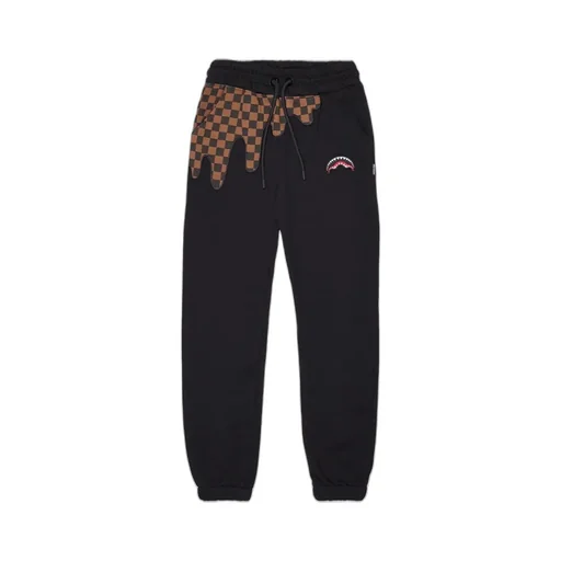 Sprayground Kids Checkered Logo Pants