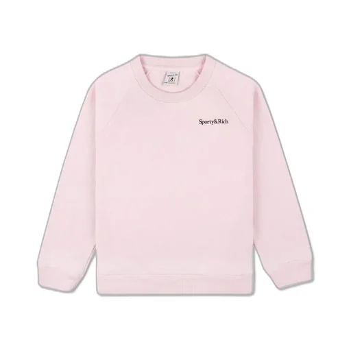 Sporty & Rich Slogan Crew Neck Sweater