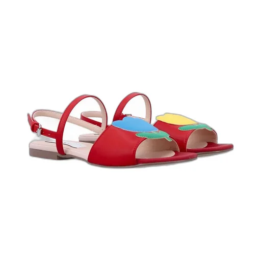 Stella Mccartney Kids Flower Patch Open Toe Sandals
