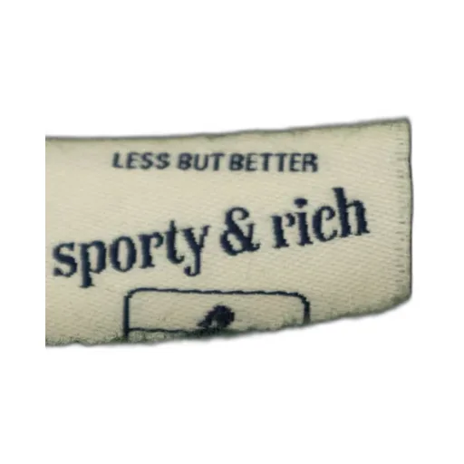 Sporty & Rich Slogan Printed Crewneck T-Shirt