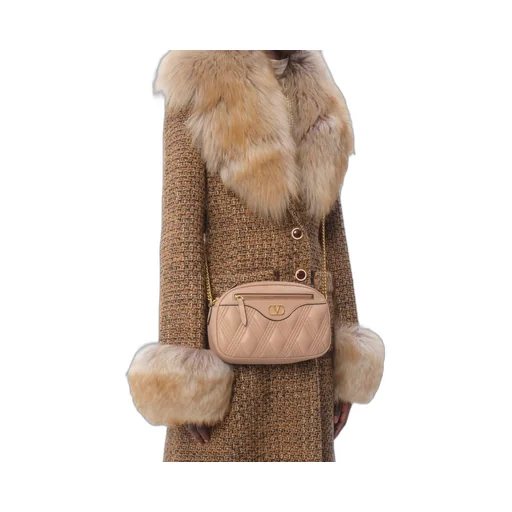Valentino Quiltie 67 Zip-Up Medium Shoulder Bag