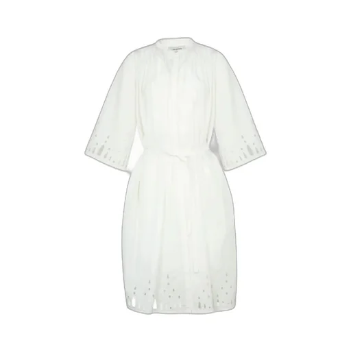 Yves Salomon Embroidered Midi Dress