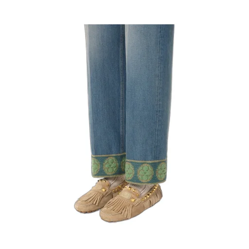 Valentino Garavani Rockstud Plaster Caster Square Toe Loafers