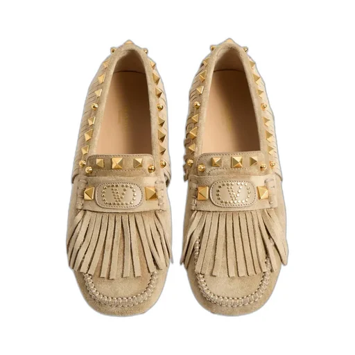Valentino Garavani Rockstud Plaster Caster Square Toe Loafers