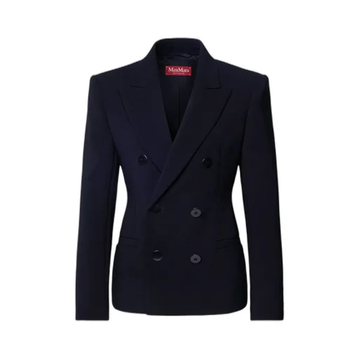 Max Mara Studio Double-Breasted Long-Sleeved Blazer