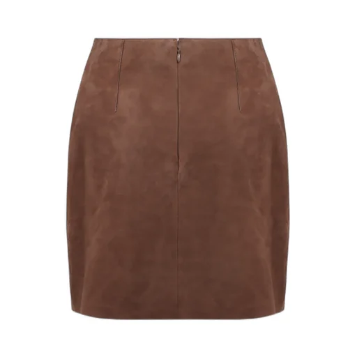 Yves Salomon Suede Wrap Skirt