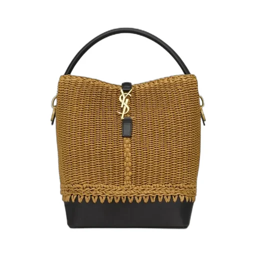 Saint Laurent Le 37 Logo Plaque Bucket Bag