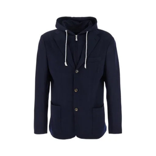 Eleventy Hooded Jacket With Bib