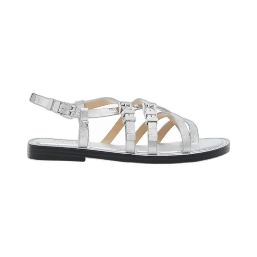 Michael Michael Kors Darrington Crackled Metallic Sandals