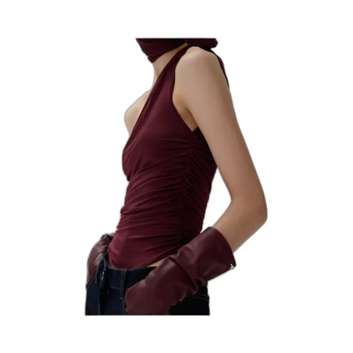 Magda Butrym One-Shoulder Ruched Top