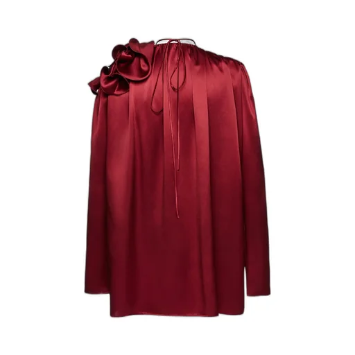 Magda Butrym V-Neck Flower Blouse
