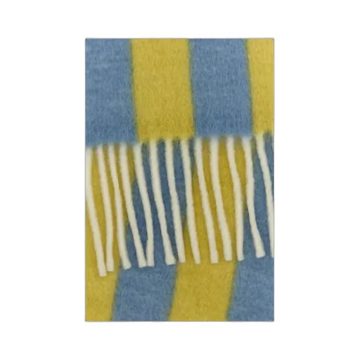 Marni Logo Patch Fringed Scarf