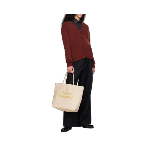 Vivienne Westwood Studio Logo Printed Shopper Bag