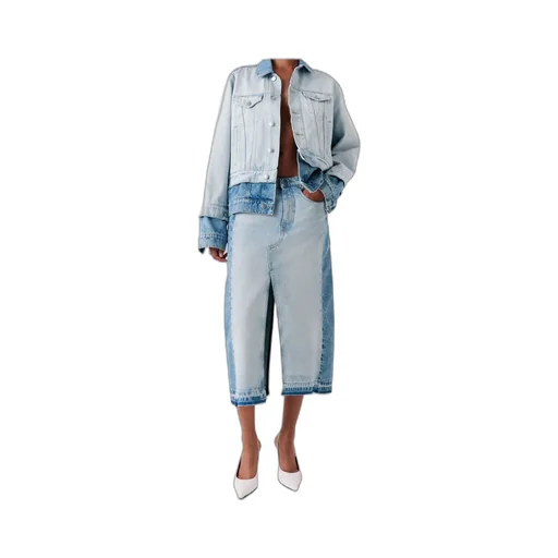 Stella Mccartney Contrast Panel Denim Jacket