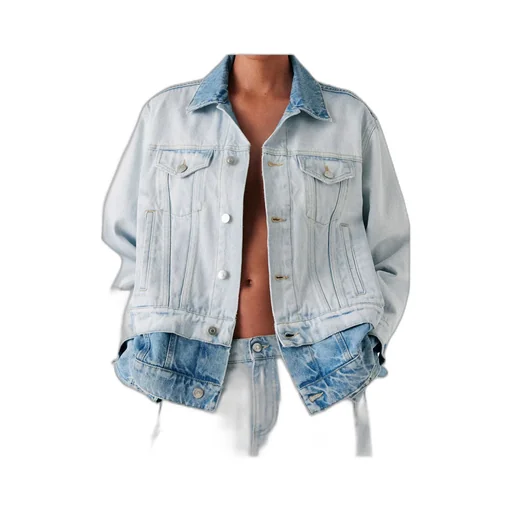 Stella Mccartney Contrast Panel Denim Jacket