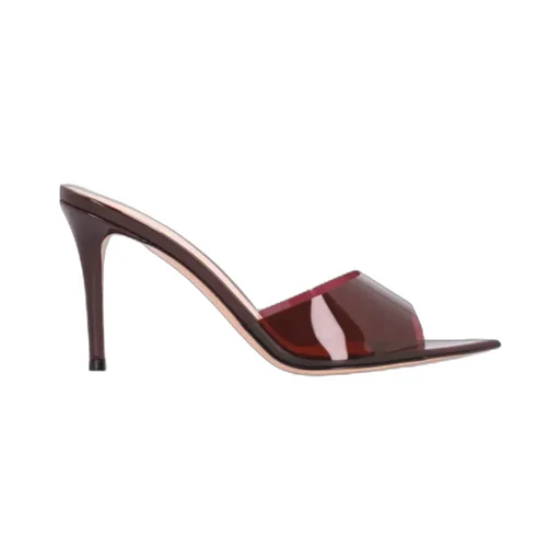 Elle 85Mm Leather Mules