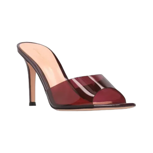 Elle 85Mm Leather Mules