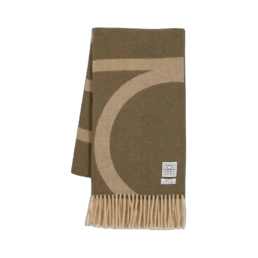 TotÊMe Monogram Jacquard Fringed Scarf