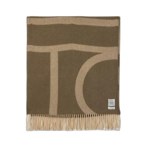 TotÊMe Monogram Jacquard Fringed Scarf