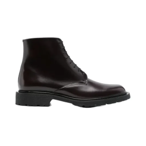 Saint Laurent Tender Round Toe Ankle Boots