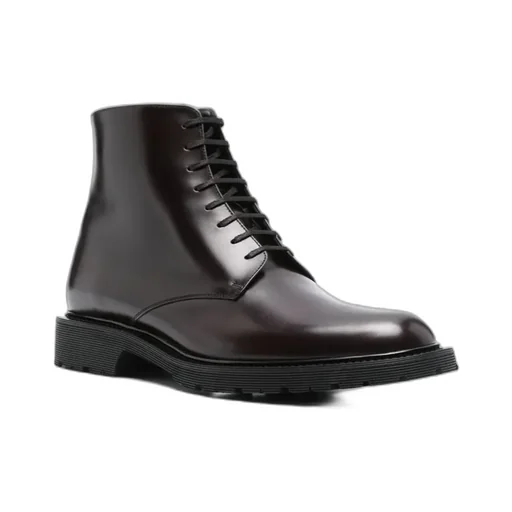 Saint Laurent Tender Round Toe Ankle Boots