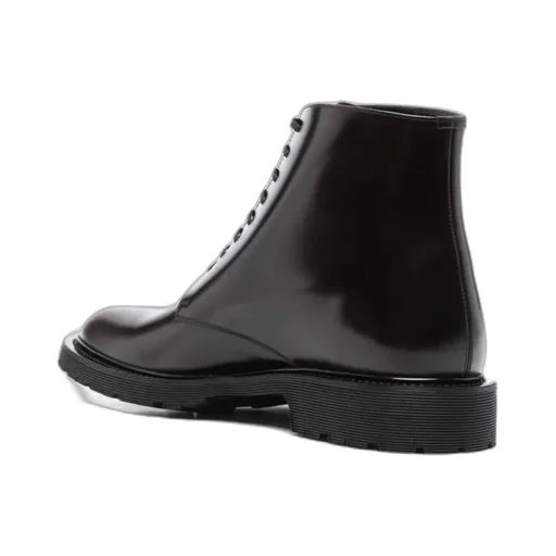 Saint Laurent Tender Round Toe Ankle Boots