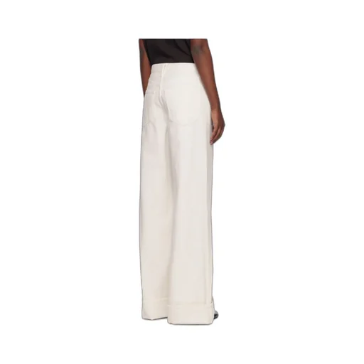 High Waist Denim Trousers