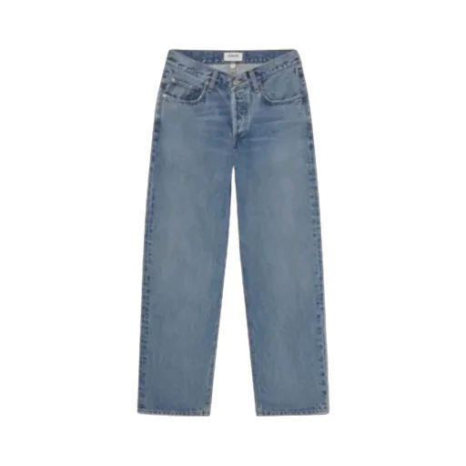 Agolde Mid Rise Straight Leg Jeans
