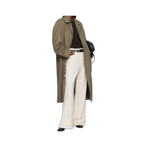 High Waist Denim Trousers