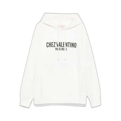 Valentino Chez Valentino-Printed Drawstring Hoodie