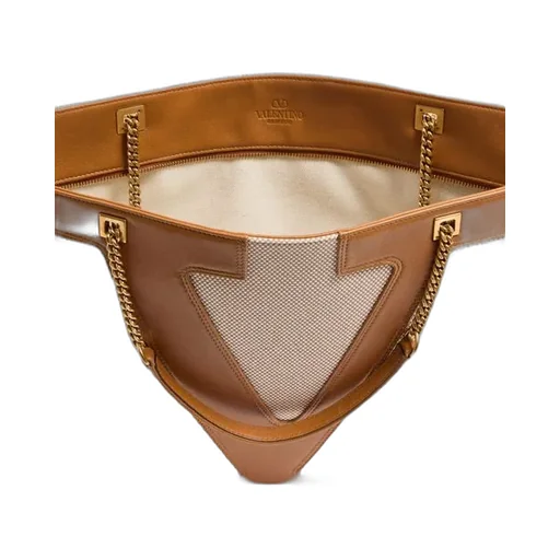 Valentino Vlogo Patch Zip-Up Shoulder Bag