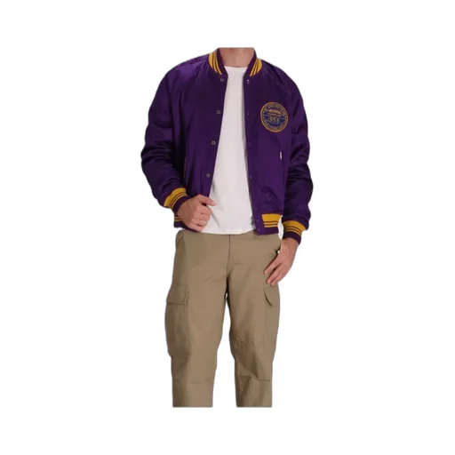 Stripe-Detailing Bomber Jacket