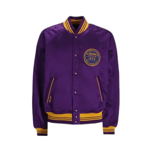 Stripe-Detailing Bomber Jacket