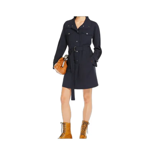 Wool Gabardine Dress