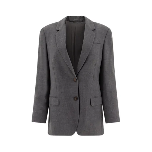 Brunello Cucinelli Single Breasted Long Sleeved Blazer