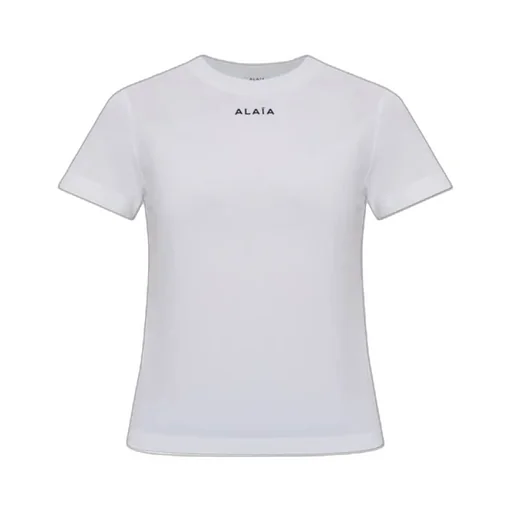 AlaÏA Logo Embroidered Crewneck T-Shirt