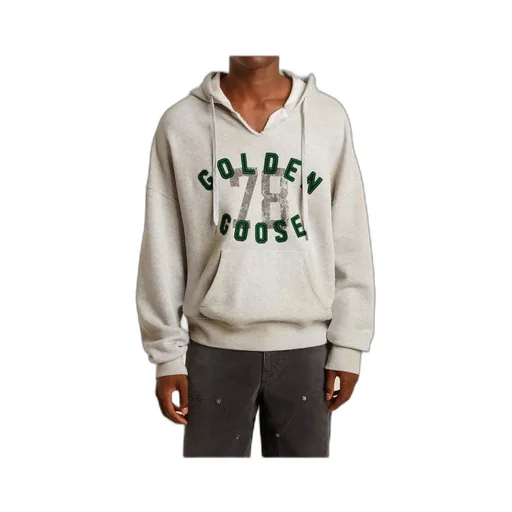 Golden Goose Deluxe Brand Logo Embroidered Drawstring Hoodie