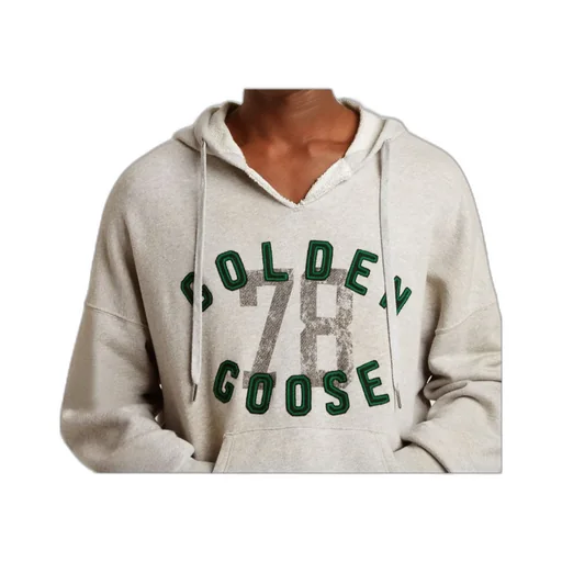 Golden Goose Deluxe Brand Logo Embroidered Drawstring Hoodie