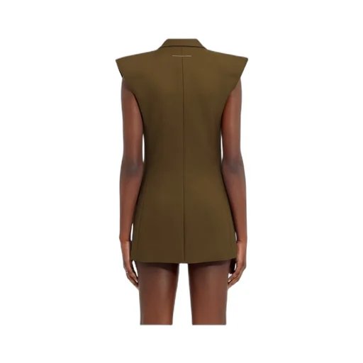 Double-Breasted Twill Gilet