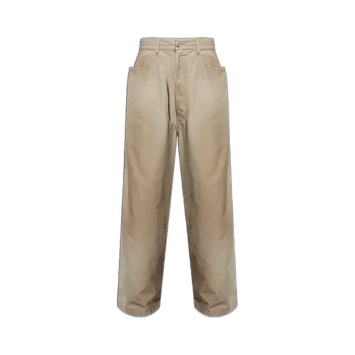 Two-Tone Cotton Trousers