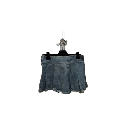 Buckle Pleated Mini Skirt