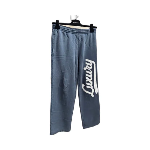 Luxury Script Wide-Leg Sweatpants
