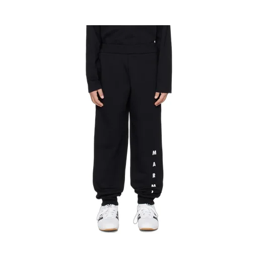 Marni Kids Logo-Printed Fleece Jogger Pants