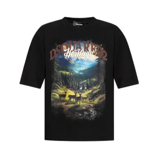 Dsquared2 Printed Short Sleeved T-Shirt
